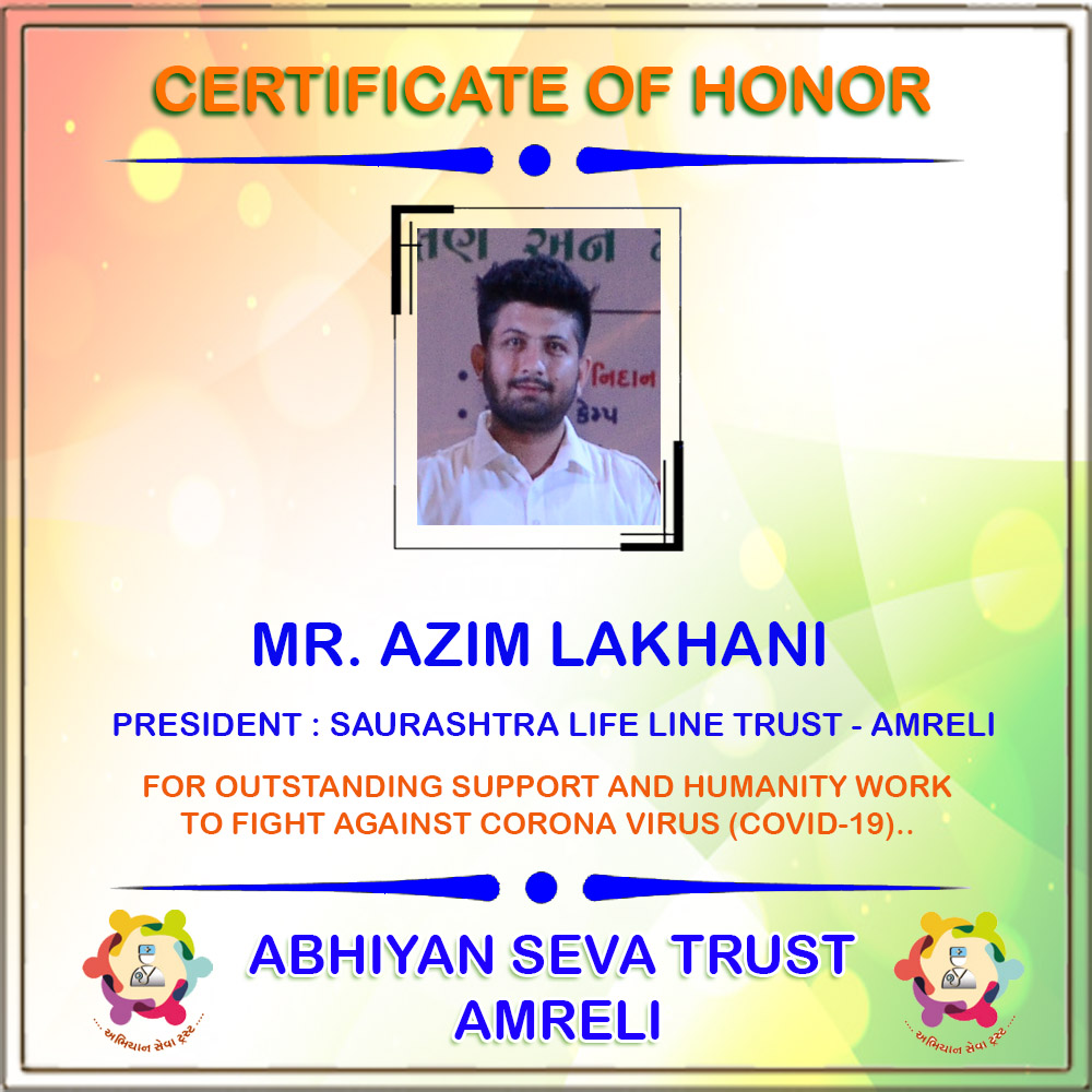Certificate of Honor